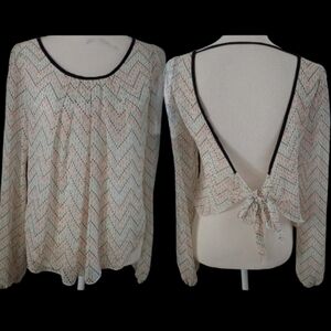 Long sleeve with open back